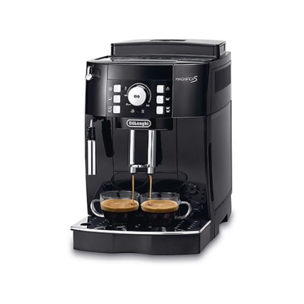 DELONGHI Magnifica S ECAM21.116.B - 5 Kaffeespezialitäten, kompakt, elegantes Design, Direktwahltasten, leichte Bedienung, Kaffeevollautomat Schwarz